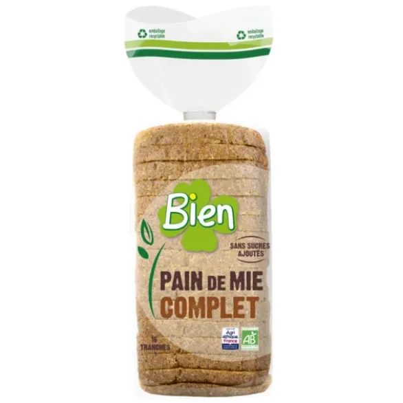 Pain de mie complet tranché 280g