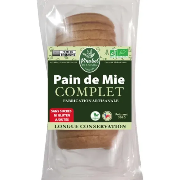 Pain de mie complet tranché 350g