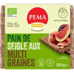 Pain de seigle céréales tranché 500g