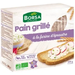 Pain grillé à la farine d'épeautre 250g
