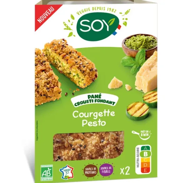 Pané crousti courgette pesto 2x80g