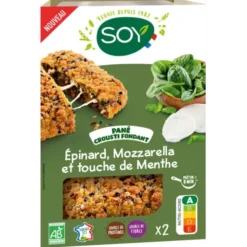 Pané crousti fondant épinard mozzarella et touche de menthe 2x80g
