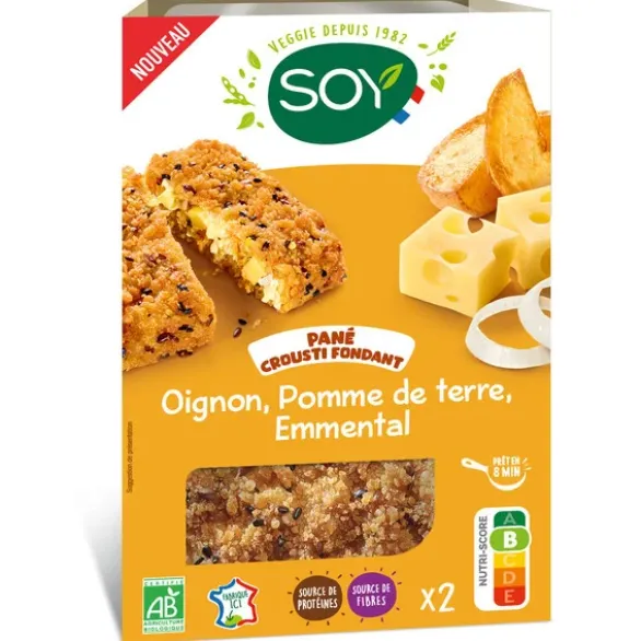 Pané crousti pomme de terre oignon emmental 2x80g