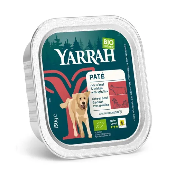 Paté pour chien boeuf spiruline 150g