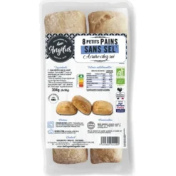 Petits pains sans sel à cuire (8) 304g