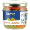 Petits pois & carotte 215g net égoutté