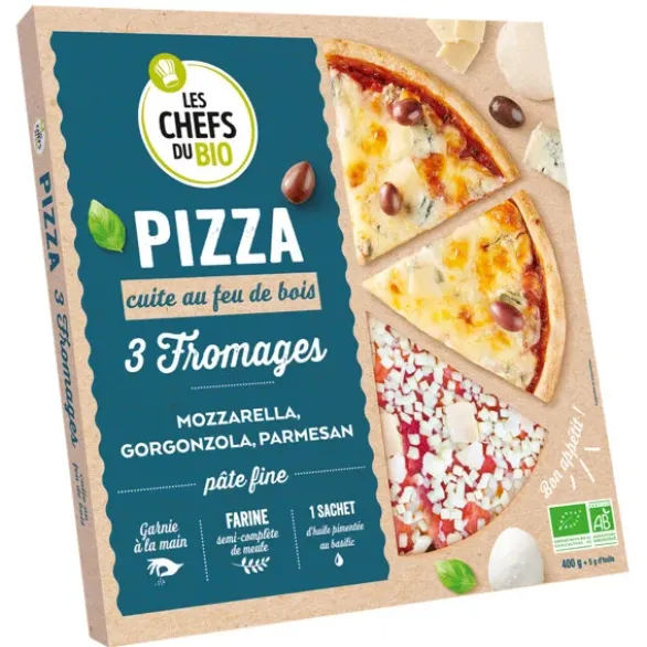 Pizza 3 fromages 400g
