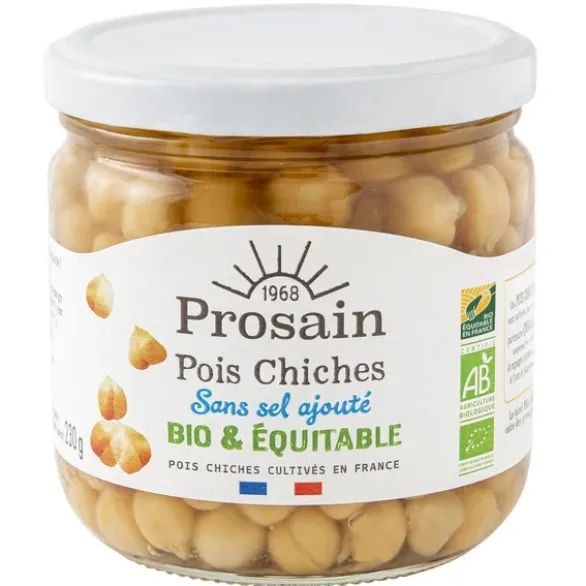 Pois chiches sans sel ajouté 230g net égoutté