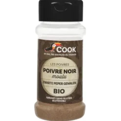 Poivre noir moulu 45g