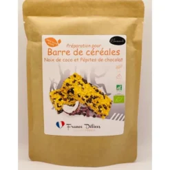 Préparation barre noix de coco pépites de chocolat 180g
