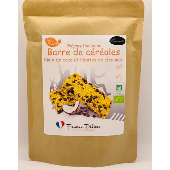 Préparation barre noix de coco pépites de chocolat 180g