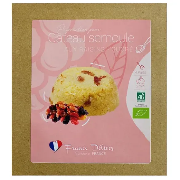 Préparation à gâteau semoule et raisins 70g