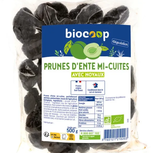 Prune d'Ente mi-cuite 500g
