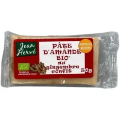 Pâte d'amande au gingembre confit 50g