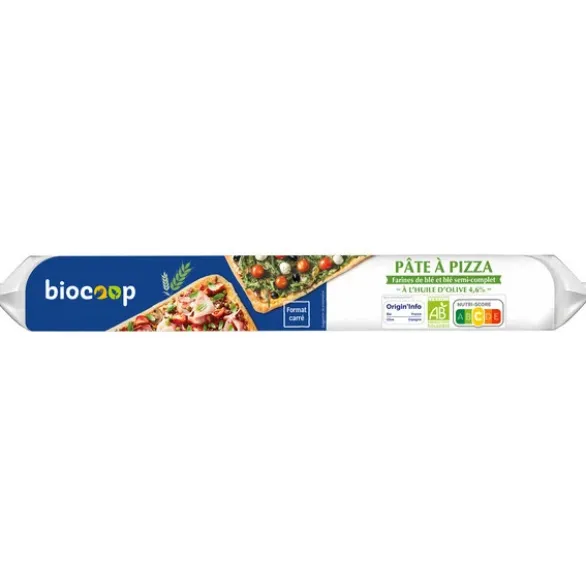 Pâte à pizza carrée huile d'olive 300g