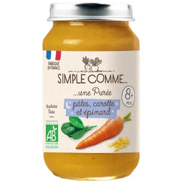 Pâtes carotte épinard pot 200g