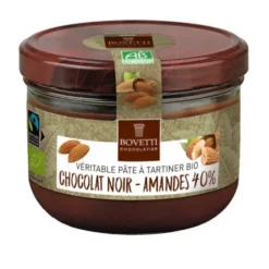 Pâte à tartiner amandes-chocolat noir 350g