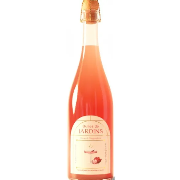Pétilant sans alcool Bulles de Jardins rose & gingembre 75cl