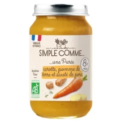 Purée carotte pomme de terre et sauté de porc pot 200g