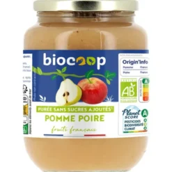 Purée de pommes poires
