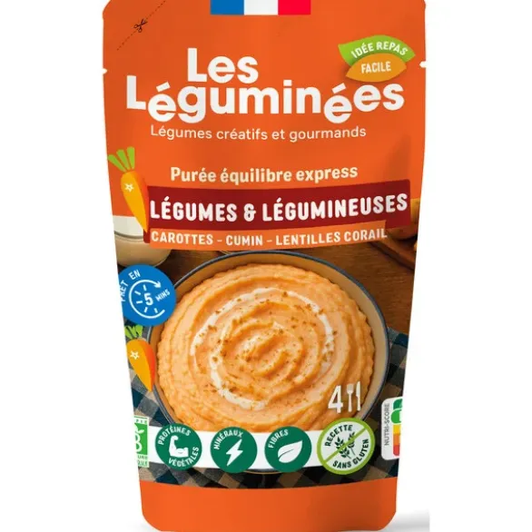 Purée légumes légumineuses carotte 145g