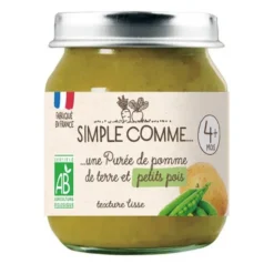 Purée Pomme de terre Petits pois pot 125g