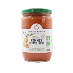 Purée pomme goyave rose 630g