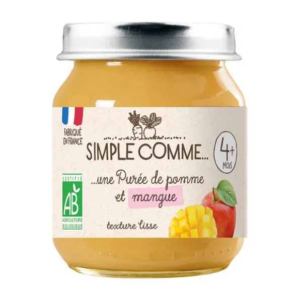 Purée pomme mangue pot 125g