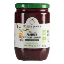 Purée pomme myrtille 630g