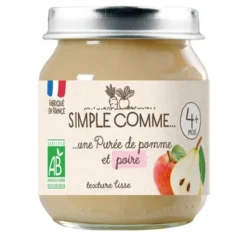 Purée pomme poire pot 125g