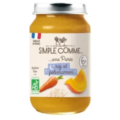 Purée riz potimarron pot 190g