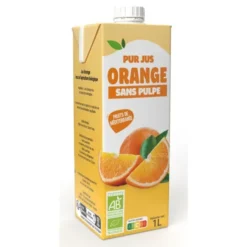 Pur jus d'orange sans pulpe 1L