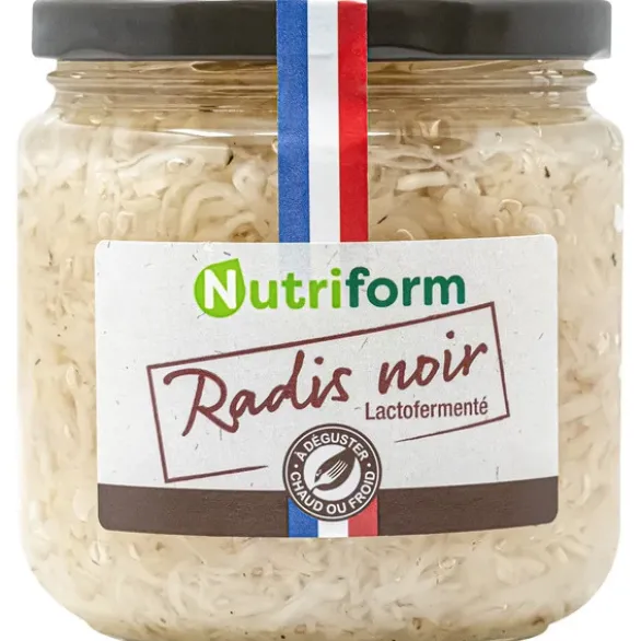 Radis noir lactofermenté 275g net égoutté