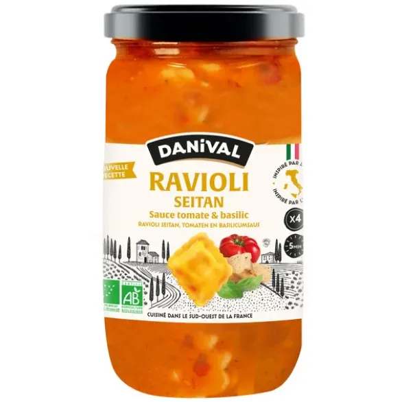 Ravioli seitan sauce tomate & basilic 670g