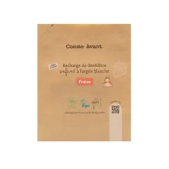 Recharge de dentifrice à l'argile blanche - Fraise 180ml