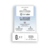 Recharge fil dentaire 100% soie cirée tube verre (2)