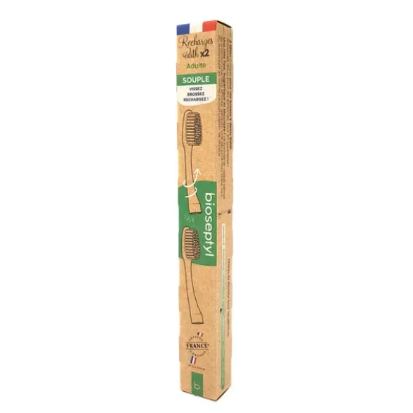 2 Recharges souple tête interchangeable