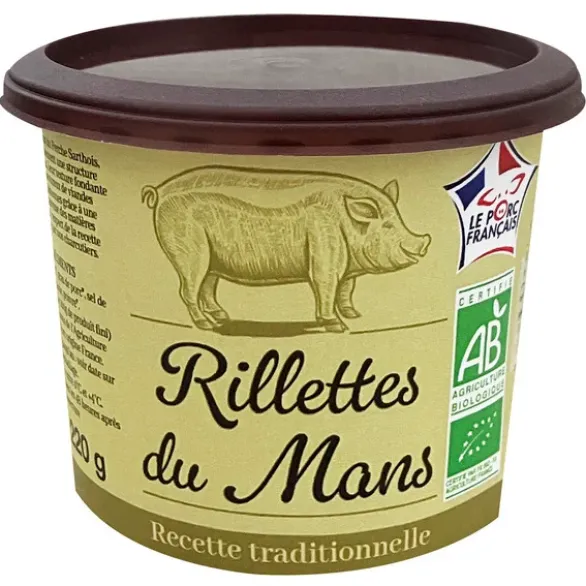 Rillettes du Mans pur porc 220g