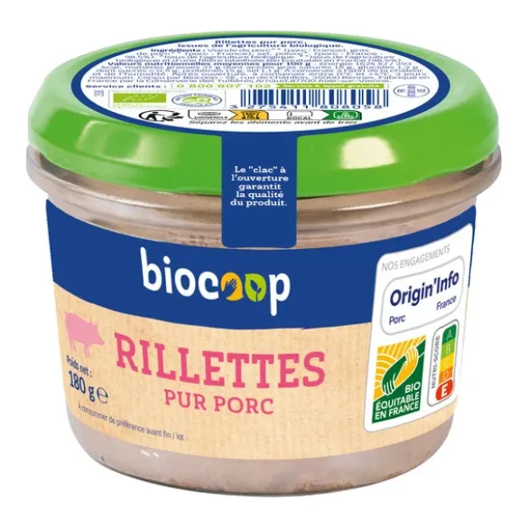 Rillettes pur porc 180g
