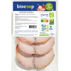 Rôti porc poivre sans sel nitrité 200g