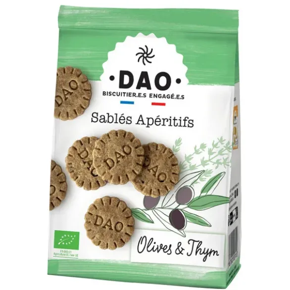 Sablé apéritif olive thym 100g