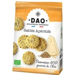 Sablé apéritif parmesan graine de chia 100g