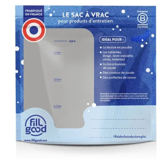 Sac vrac zippé produits d'entretien 1.5L