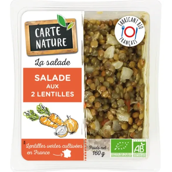 Salade aux 2 lentilles