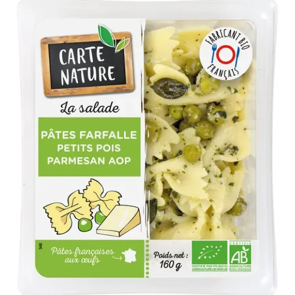Salade farfalles petit pois parmesan AOP 160g