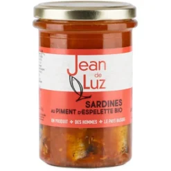 Sardines h. olive piment Espelette 270g