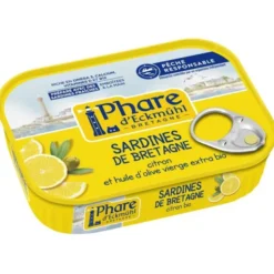 Sardines huile d'olive et citron 135g