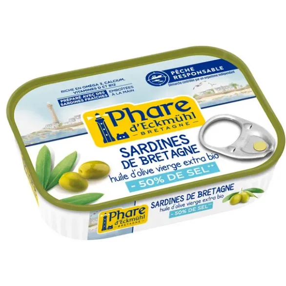 Sardines hyposodé huile d'olive 115g