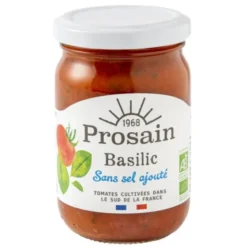 Sauce tomate basilic sans sel 200g