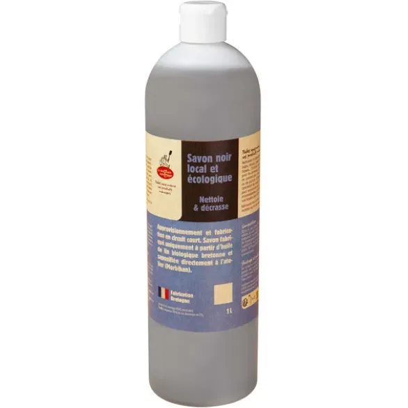 Savon noir concentré à l'huile 100% lin bio 1L
